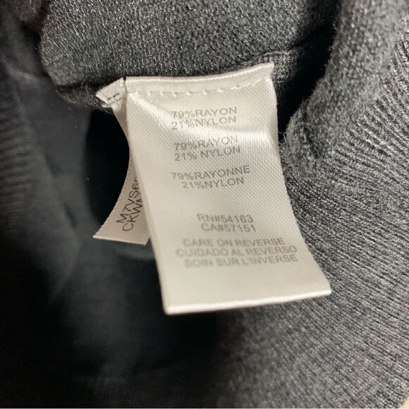 Calvin Klein two tone gray turtleneck long sleeve sweater - Picture 7 of 9